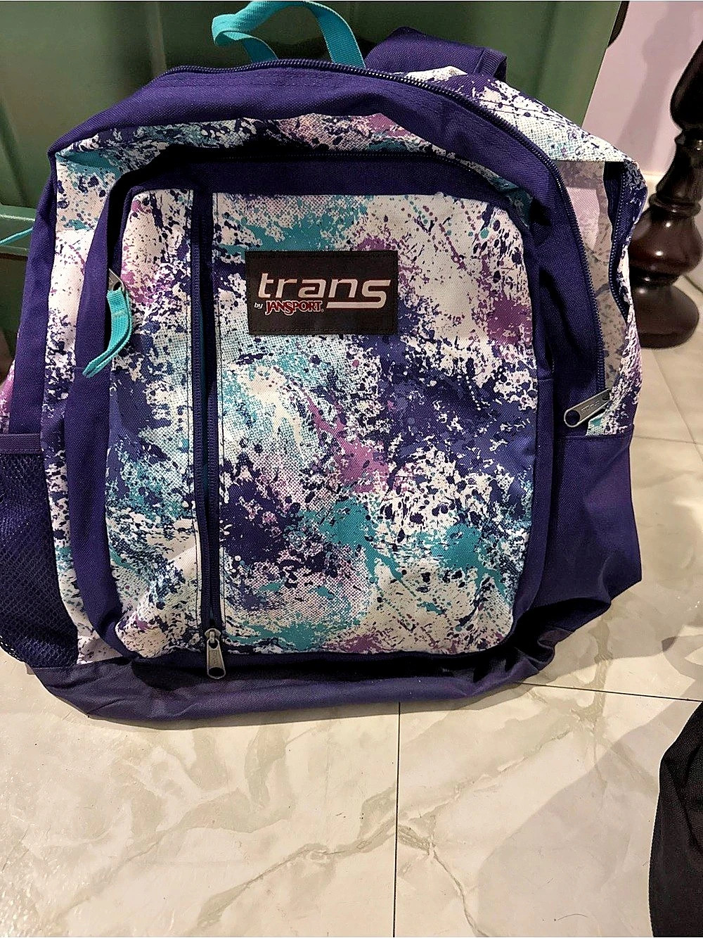 jansport Backpack Abstract Purple & Blue